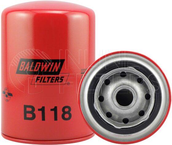 Baldwin B118. Baldwin - Spin-on Lube Filters - B118.