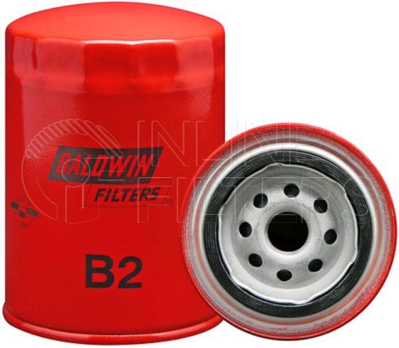 Baldwin B2. Baldwin - Spin-on Lube Filters - B2.