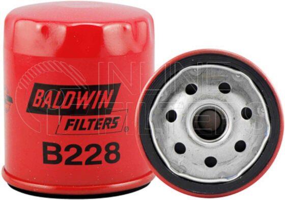 Baldwin B228. Baldwin - Spin-on Lube Filters - B228.