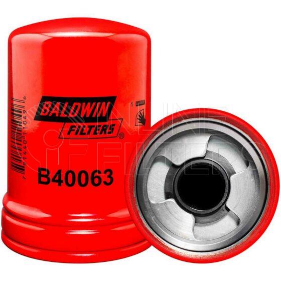 Baldwin B40063. Baldwin - Spin-on Lube Filters - B40063.