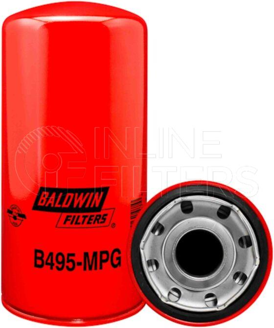 Baldwin B495-MPG. Baldwin - Spin-on Lube Filters - B495-MPG.