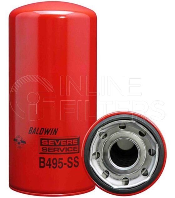 Baldwin B495-SS. Baldwin - Spin-on Lube Filters - B495-SS.