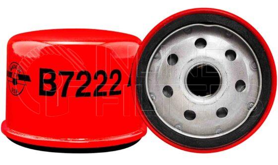 Baldwin B7222. Details: Baldwin - Spin-on Lube Filters - B7222.