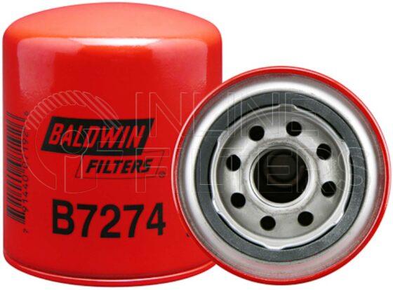 Baldwin B7274. Baldwin - Spin-on Lube Filters - B7274.