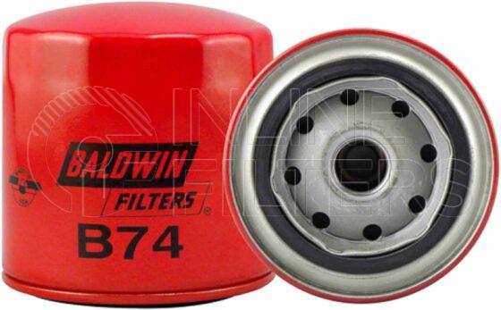 Baldwin B74. Baldwin - Spin-on Lube Filters - B74.
