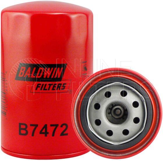 Baldwin B7472. Lube Filter Product – Brand Specific Baldwin – Spin On Product Baldwin filter product