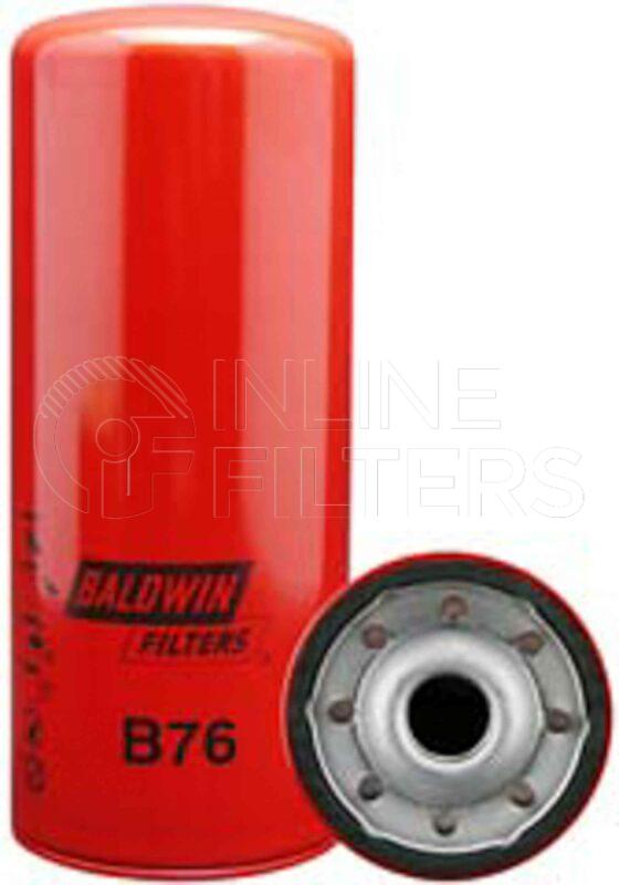 Baldwin B76. Baldwin - Spin-on Lube Filters - B76.