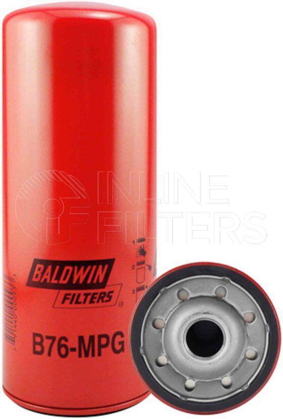 Baldwin B76-MPG. Baldwin - Spin-on Lube Filters - B76-MPG.
