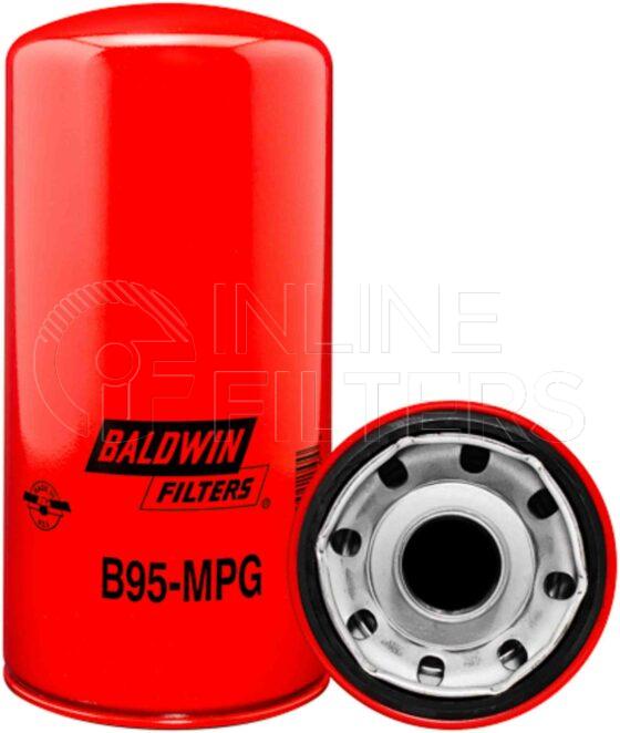Baldwin B95-MPG. Baldwin - Spin-on Lube Filters - B95-MPG.