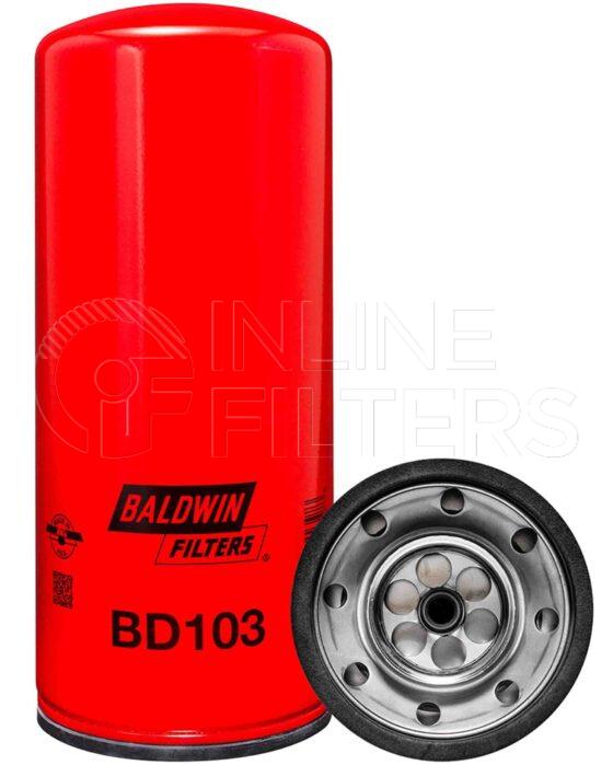 Baldwin BD103. Details: Baldwin - Spin-on Lube Filters - BD103.