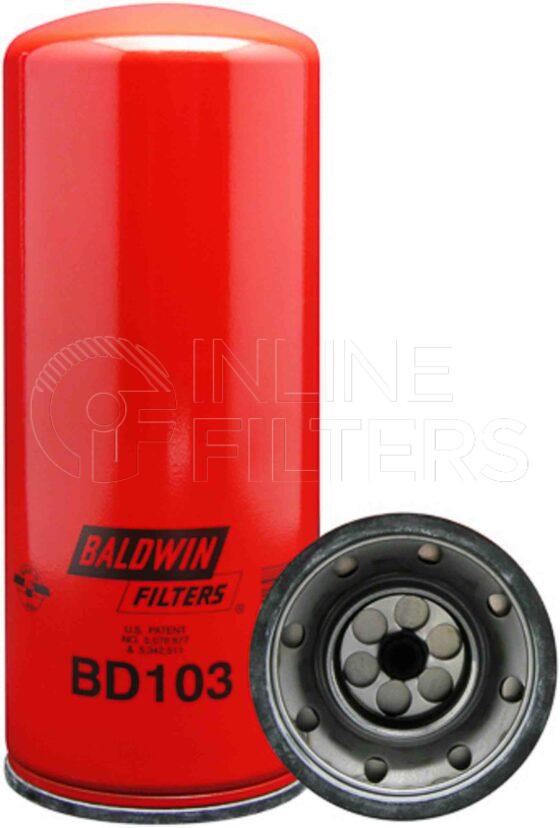 Baldwin BD103. Baldwin - Spin-on Lube Filters - BD103.