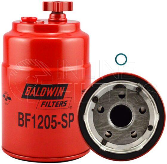 Baldwin BF1205-SP. Baldwin - Spin-on Fuel Filters - BF1205-SP.