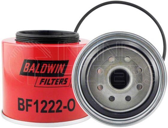 Baldwin BF1222-O. Baldwin - Spin-on Fuel Filters with Open Port for Bowl - BF1222-O.