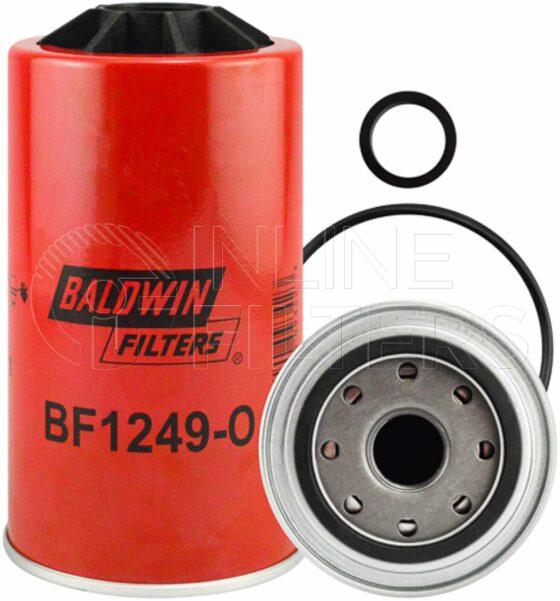 Baldwin BF1249-O. Baldwin - Spin-on Fuel Filters with Open Port for Bowl - BF1249-O.