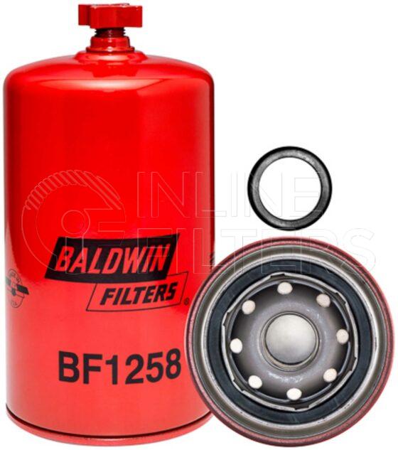 Baldwin BF1258. Baldwin - Spin-on Fuel Filters - BF1258.