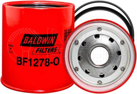 Baldwin BF1278-O. Baldwin - Spin-on Fuel Filters with Open Port for Bowl - BF1278-O.