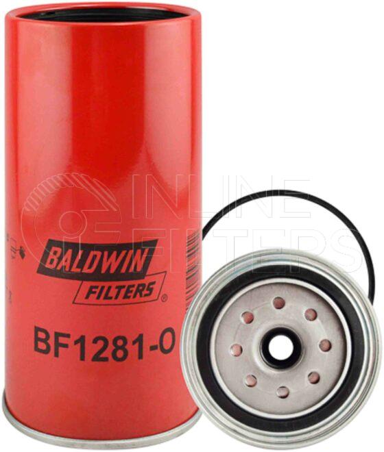 Baldwin BF1281-O. Baldwin - Spin-on Fuel Filters with Open Port for Bowl - BF1281-O.