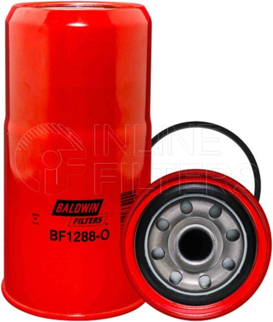 Baldwin BF1288-O. Baldwin - Spin-on Fuel Filters with Open Port for Bowl - BF1288-O.