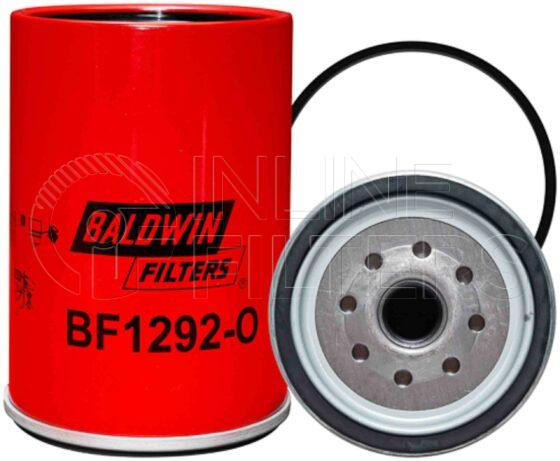 Baldwin BF1292-O. Baldwin - Spin-on Fuel Filters with Open Port for Bowl - BF1292-O.