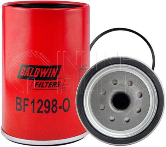 Baldwin BF1298-O. Baldwin - Spin-on Fuel Filters with Open Port for Bowl - BF1298-O.