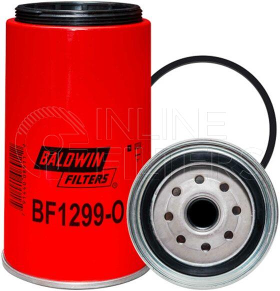 Baldwin BF1299-O. Baldwin - Spin-on Fuel Filters with Open Port for Bowl - BF1299-O.