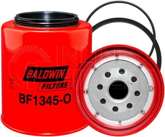 Baldwin BF1345-O. Baldwin - Spin-on Fuel Filters with Open Port for Bowl - BF1345-O.