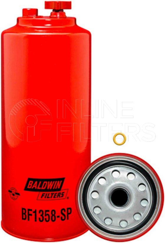 Baldwin BF1358-SP. Baldwin - Spin-on Fuel Filters - BF1358-SP.