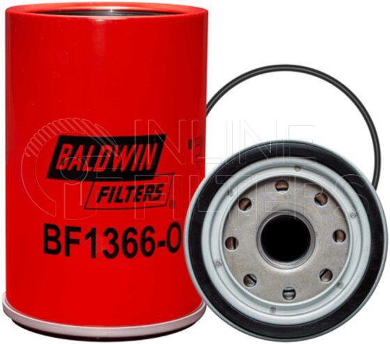 Baldwin BF1366-O. Baldwin - Spin-on Fuel Filters with Open Port for Bowl - BF1366-O.