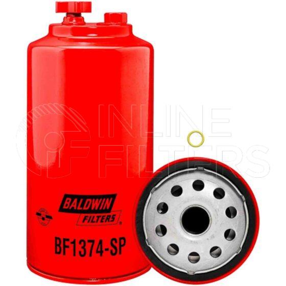 Baldwin BF1374-SP. Baldwin - Spin-on Fuel Filters - BF1374-SP.