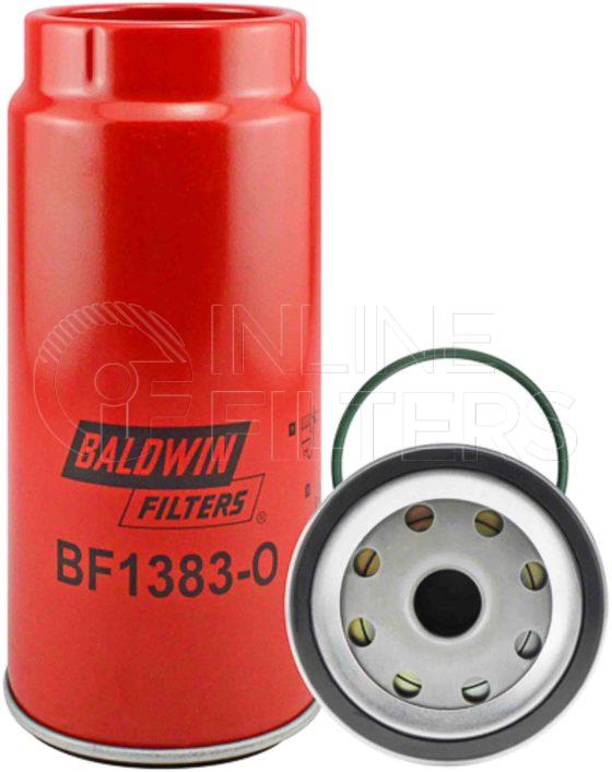 Baldwin BF1383-O. Baldwin - Spin-on Fuel Filters with Open Port for Bowl - BF1383-O.