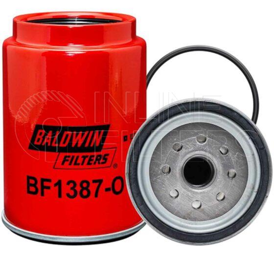 Baldwin BF1387-O. Baldwin - Spin-on Fuel Filters with Open Port for Bowl - BF1387-O.