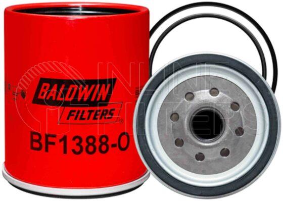 Baldwin BF1388-O. Baldwin - Spin-on Fuel Filters with Open Port for Bowl - BF1388-O.