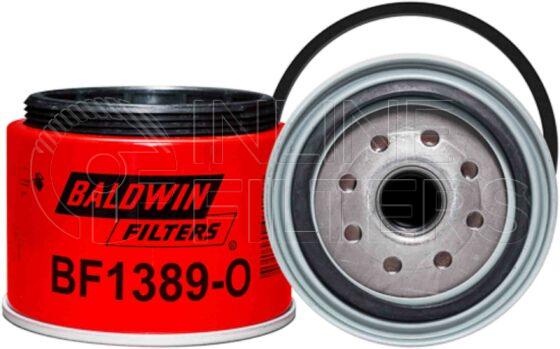 Baldwin BF1389-O. Baldwin - Spin-on Fuel Filters with Open End for Bowl - BF1389-O.