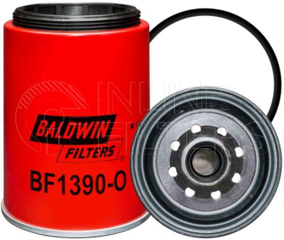 Baldwin BF1390-O. Baldwin - Spin-on Fuel Filters with Open Port for Bowl - BF1390-O.