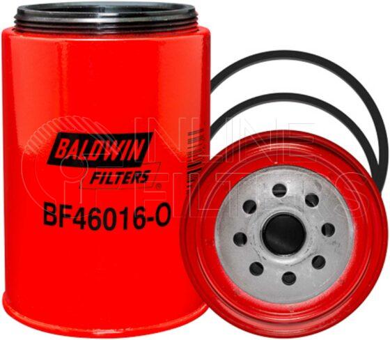 Baldwin BF46016-O. Baldwin - Spin-on Fuel Filters with Open Port for Bowl - BF46016-O.