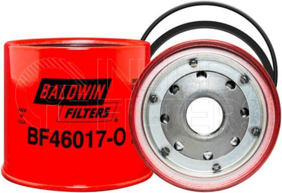 Baldwin BF46017-O. Baldwin - Spin-on Fuel Filters with Open Port for Bowl - BF46017-O.