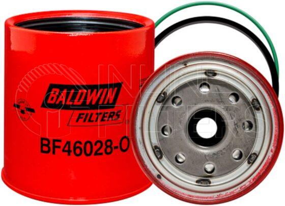Baldwin BF46028-O. Baldwin - Spin-on Fuel Filters with Open Port for Bowl - BF46028-O.