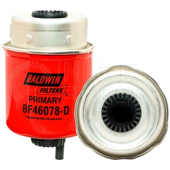 Baldwin BF46078-D. Baldwin - Fuel Manager Filter Series - BF46078-D.