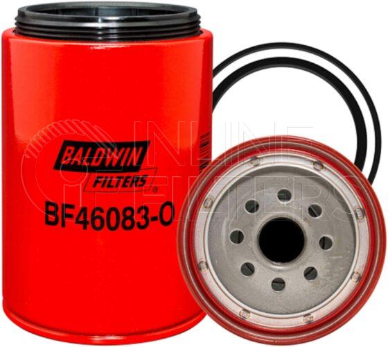 Baldwin BF46083-O. Baldwin - Spin-on Fuel Filters with Open Port for Bowl - BF46083-O.