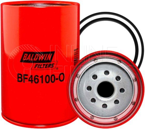 Baldwin BF46100-O. Baldwin - Spin-on Fuel Filters with Open Port for Bowl - BF46100-O.