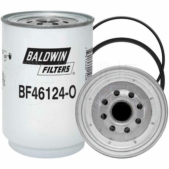 Baldwin BF46124-O. Baldwin - Spin-on Fuel Filters with Open Port for Bowl - BF46124-O.