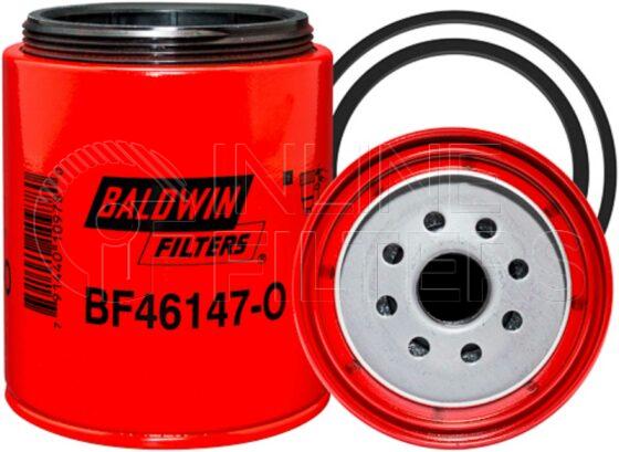 Baldwin BF46147-O. Baldwin - Spin-on Fuel Filters with Open Port for Bowl - BF46147-O.
