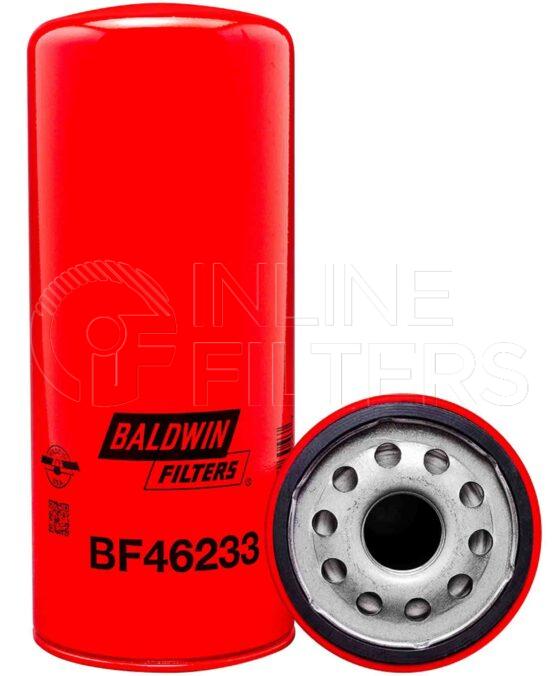 Baldwin BF46233. Details: Baldwin - Spin-on Fuel Filters. Part : BF46233. BF46233 - Baldwin - Spin-on Fuel Filters.