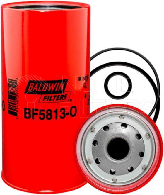 Baldwin BF5813-O. Baldwin - Spin-on Fuel Filters with Open Port for Bowl - BF5813-O.