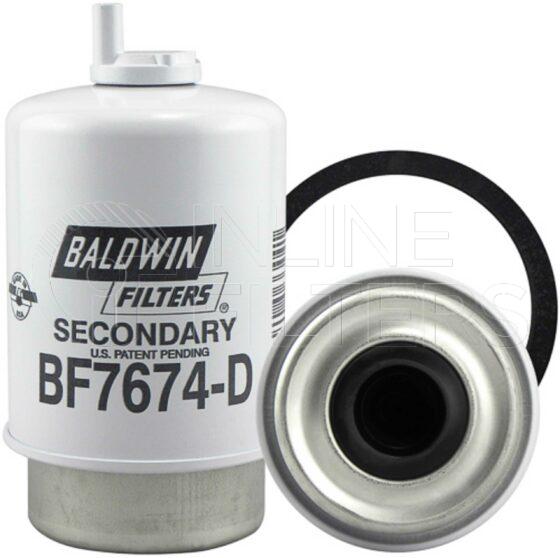 Baldwin BF7674-D. Baldwin - Fuel Manager Filter Series - BF7674-D.
