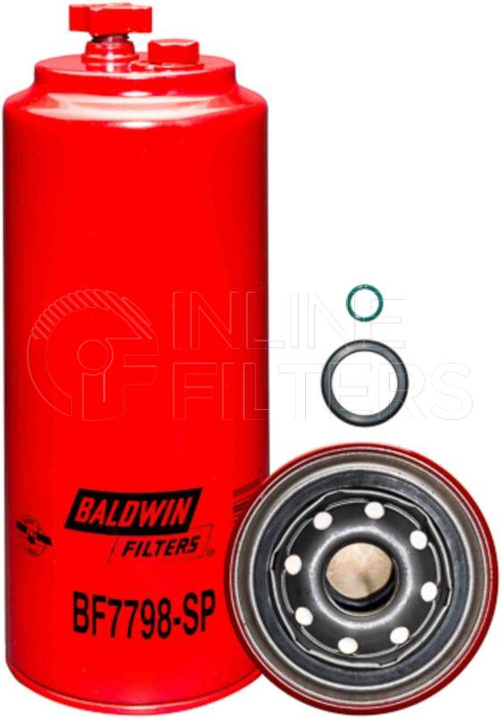 Baldwin BF7798-SP. Baldwin - Spin-on Fuel Filters - BF7798-SP.