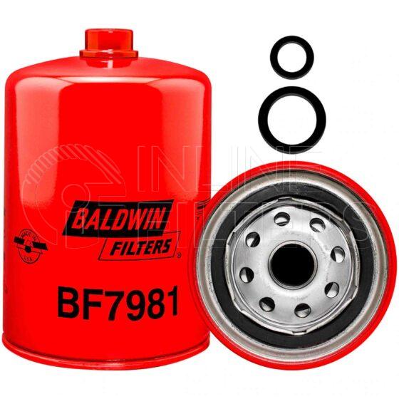 Baldwin BF7981. Details: Baldwin - Spin-on Fuel Filters - BF7981.