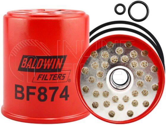 Baldwin BF874. Baldwin - Can-Type Fuel Filters - BF874.