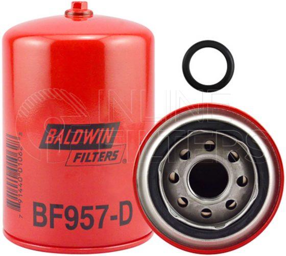 Baldwin BF957-D. Baldwin - Spin-on Fuel Filters - BF957-D.