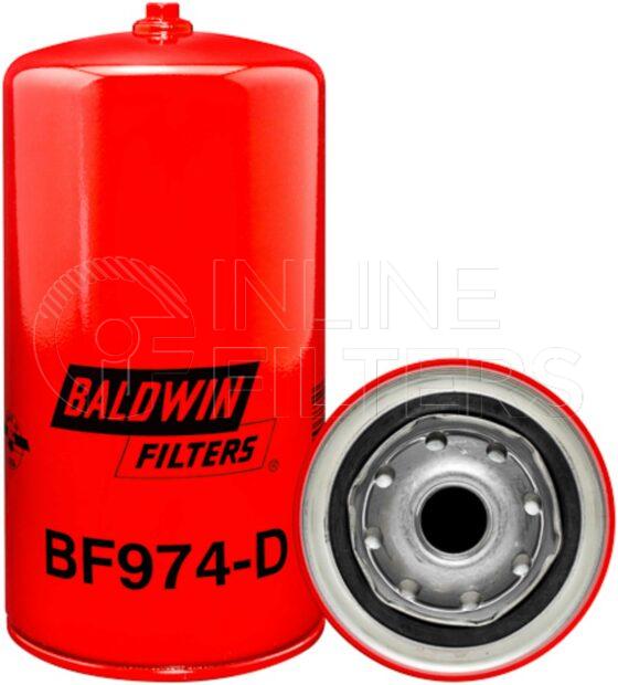 Baldwin BF974-D. Baldwin - Spin-on Fuel Filters - BF974-D.